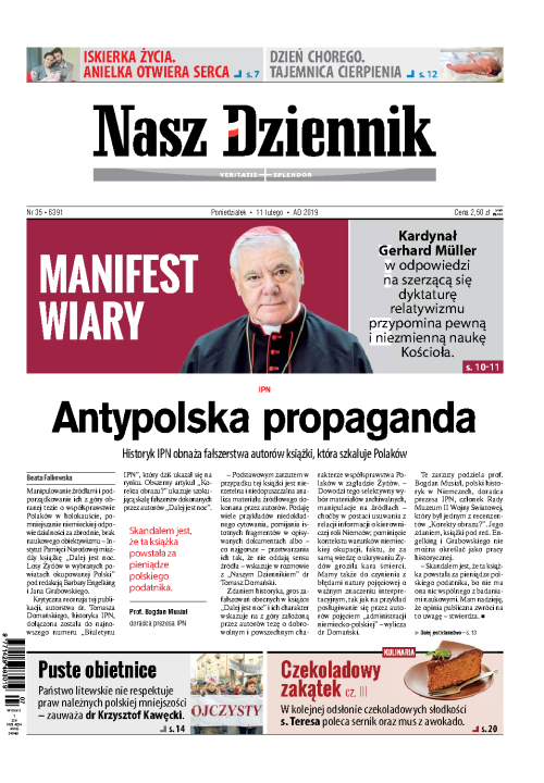 Nasz Dziennik z dnia 11.02.2019 wydanie PDF