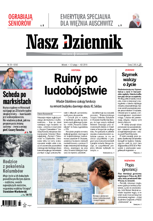 Nasz Dziennik z dnia 12.02.2019 wydanie PDF