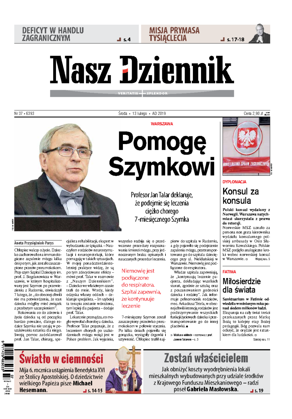 Nasz Dziennik z dnia 13.02.2019 wydanie PDF
