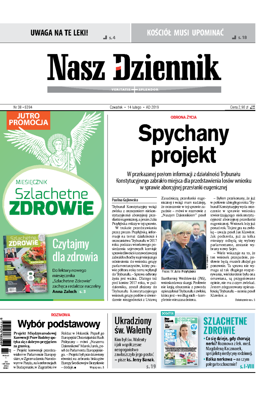 Nasz Dziennik z dnia 14.02.2019 wydanie PDF