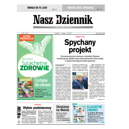 Nasz Dziennik z dnia 14.02.2019 wydanie PDF