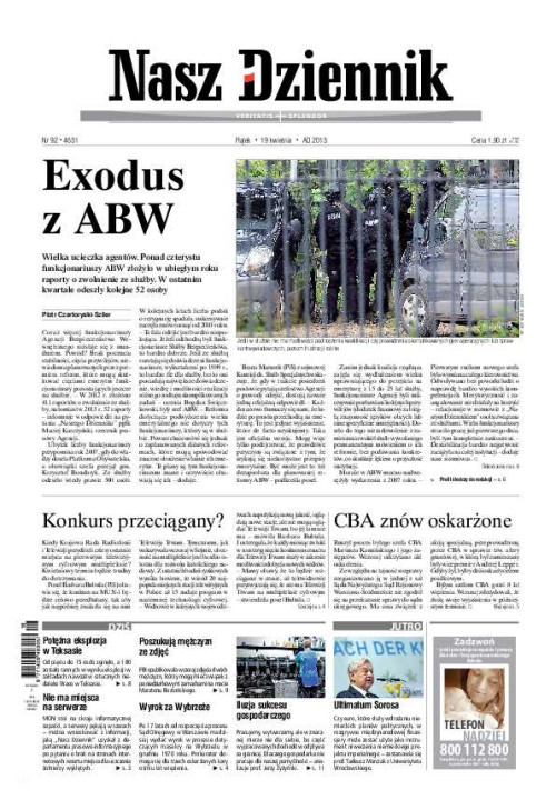Nasz Dziennik z dnia 19.04.2013 wydanie PDF