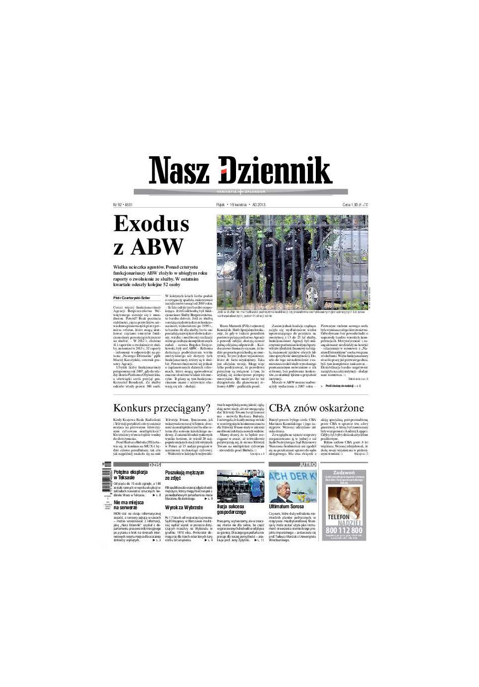 Nasz Dziennik z dnia 19.04.2013 wydanie PDF