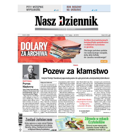 Nasz Dziennik z dnia 16.02.2019 wydanie PDF