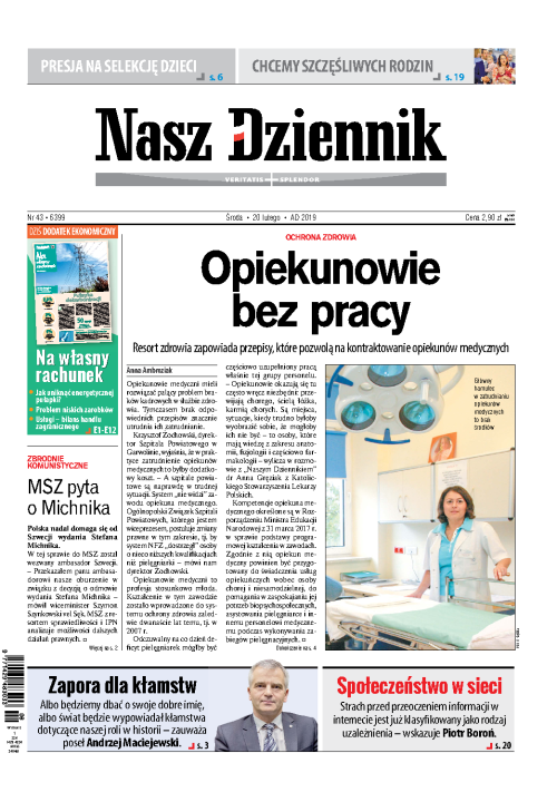 Nasz Dziennik z dnia 20.02.2019 wydanie PDF