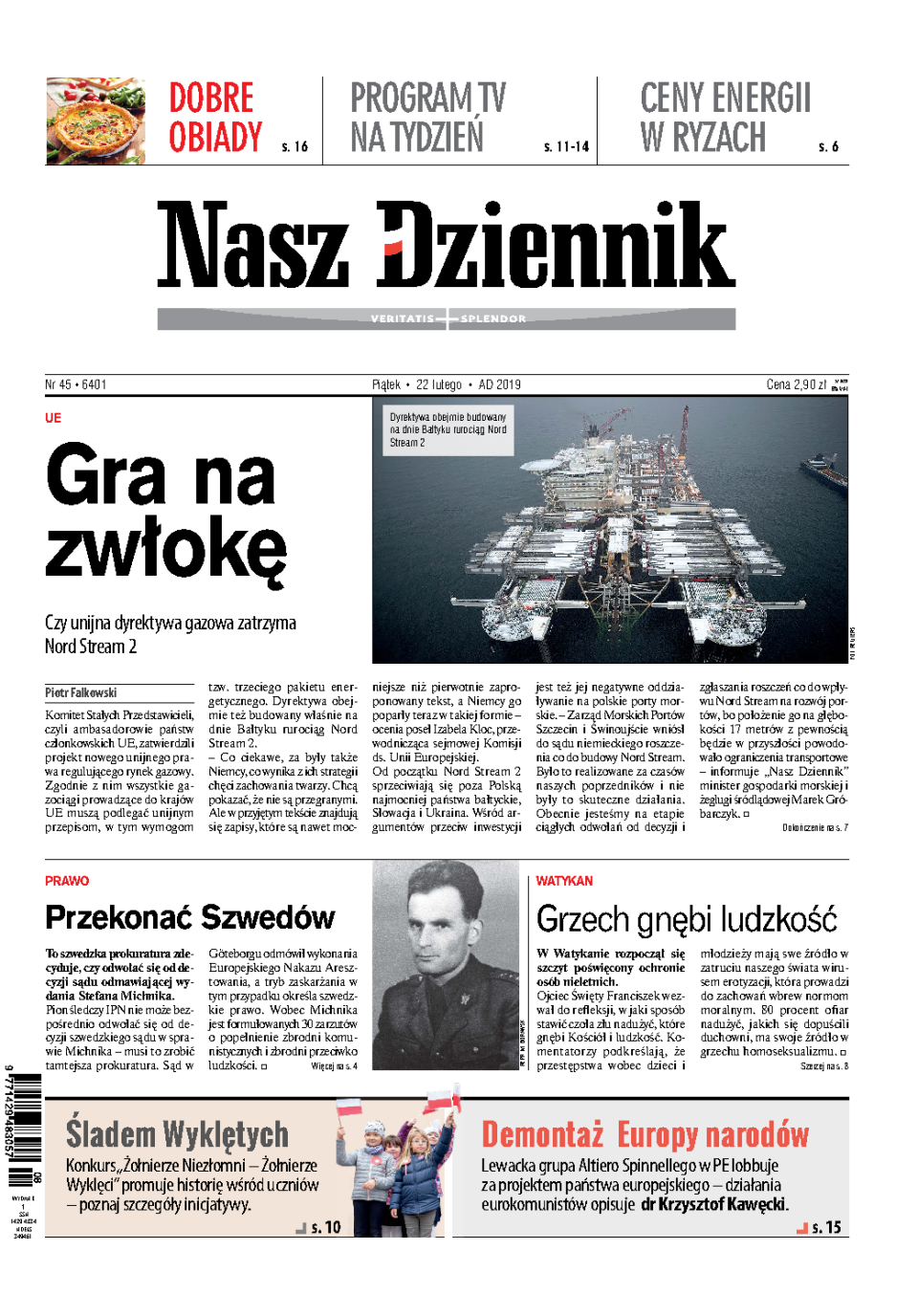 Nasz Dziennik z dnia 22.02.2019 wydanie PDF