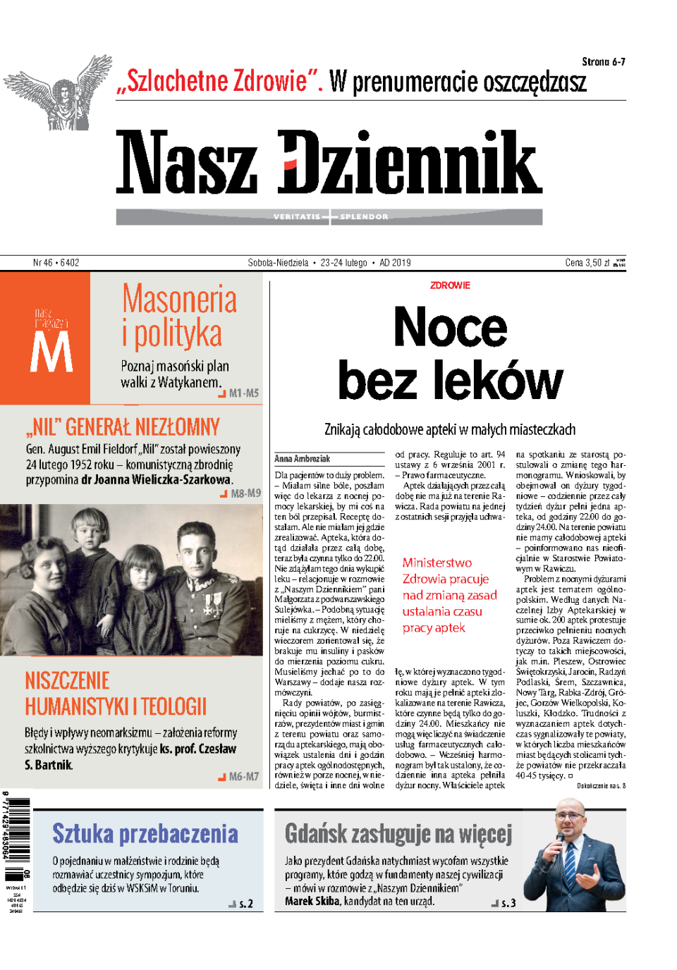 Nasz Dziennik z dnia 23.02.2019 wydanie PDF
