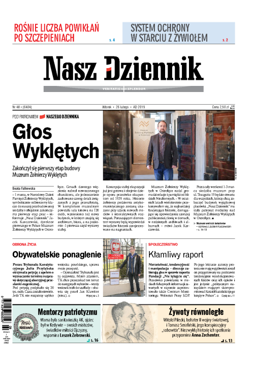 Nasz Dziennik z dnia 26.02.2019 wydanie PDF