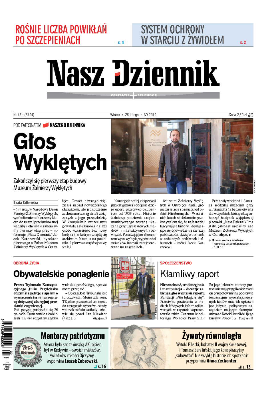 Nasz Dziennik z dnia 26.02.2019 wydanie PDF