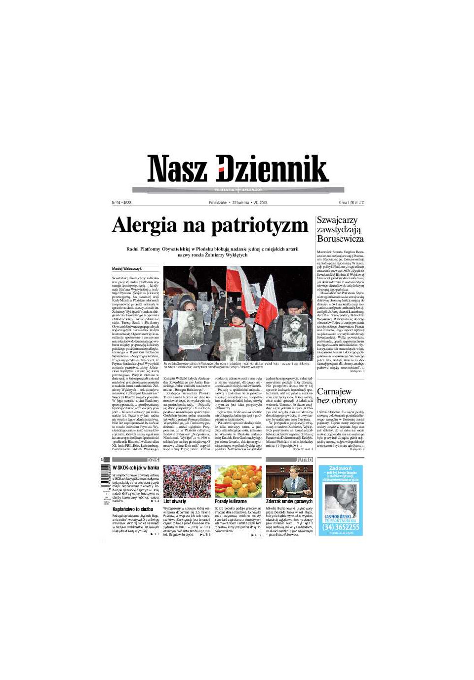 Nasz Dziennik z dnia 22.04.2013 wydanie PDF