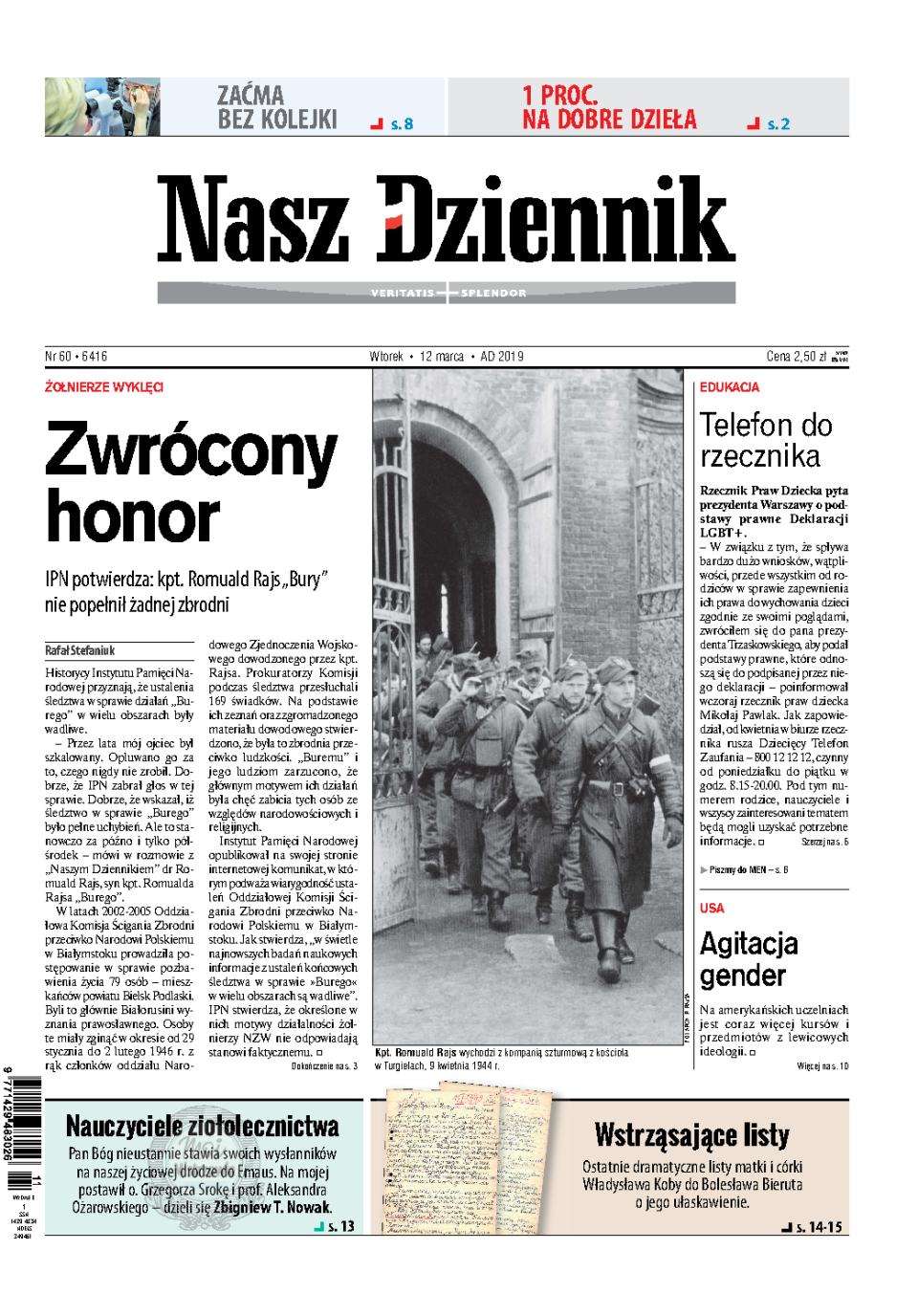 Nasz Dziennik z dnia 12.03.2019 wydanie PDF