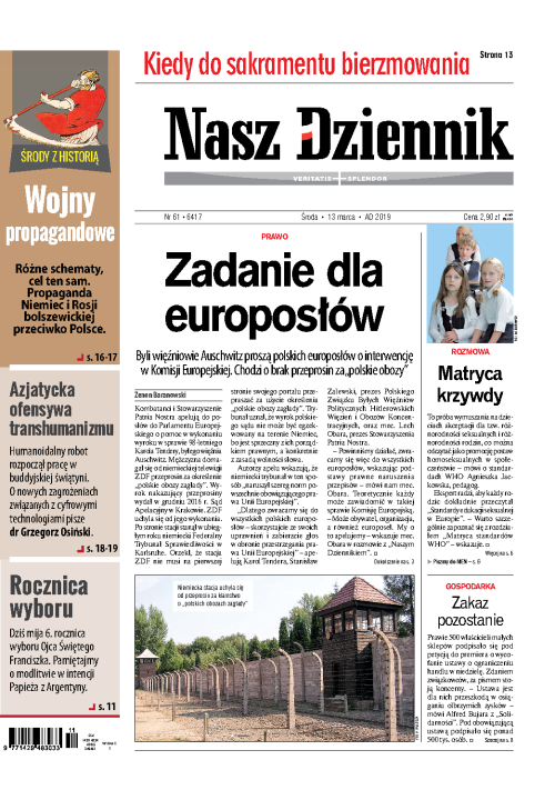 Nasz Dziennik z dnia 13.03.2019 wydanie PDF