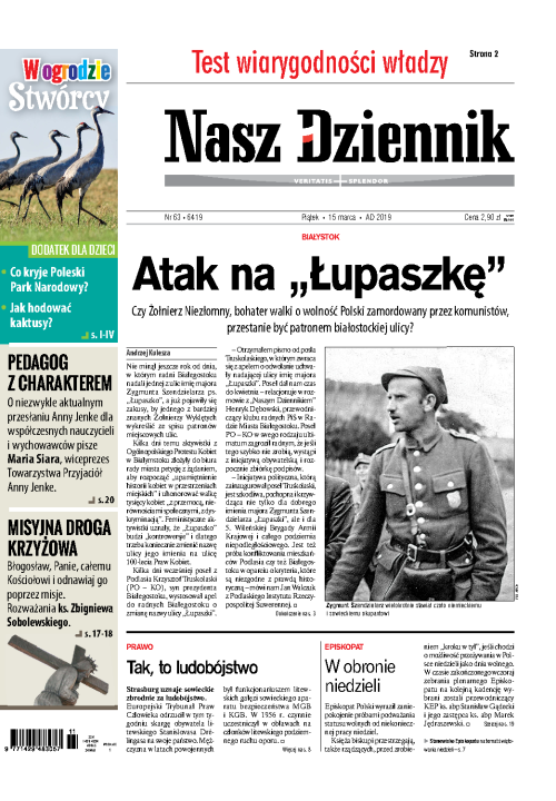 Nasz Dziennik z dnia 15.03.2019 wydanie PDF