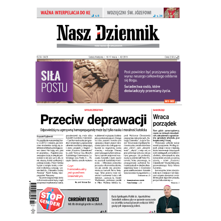 Nasz Dziennik z dnia 16.03.2019 wydanie PDF