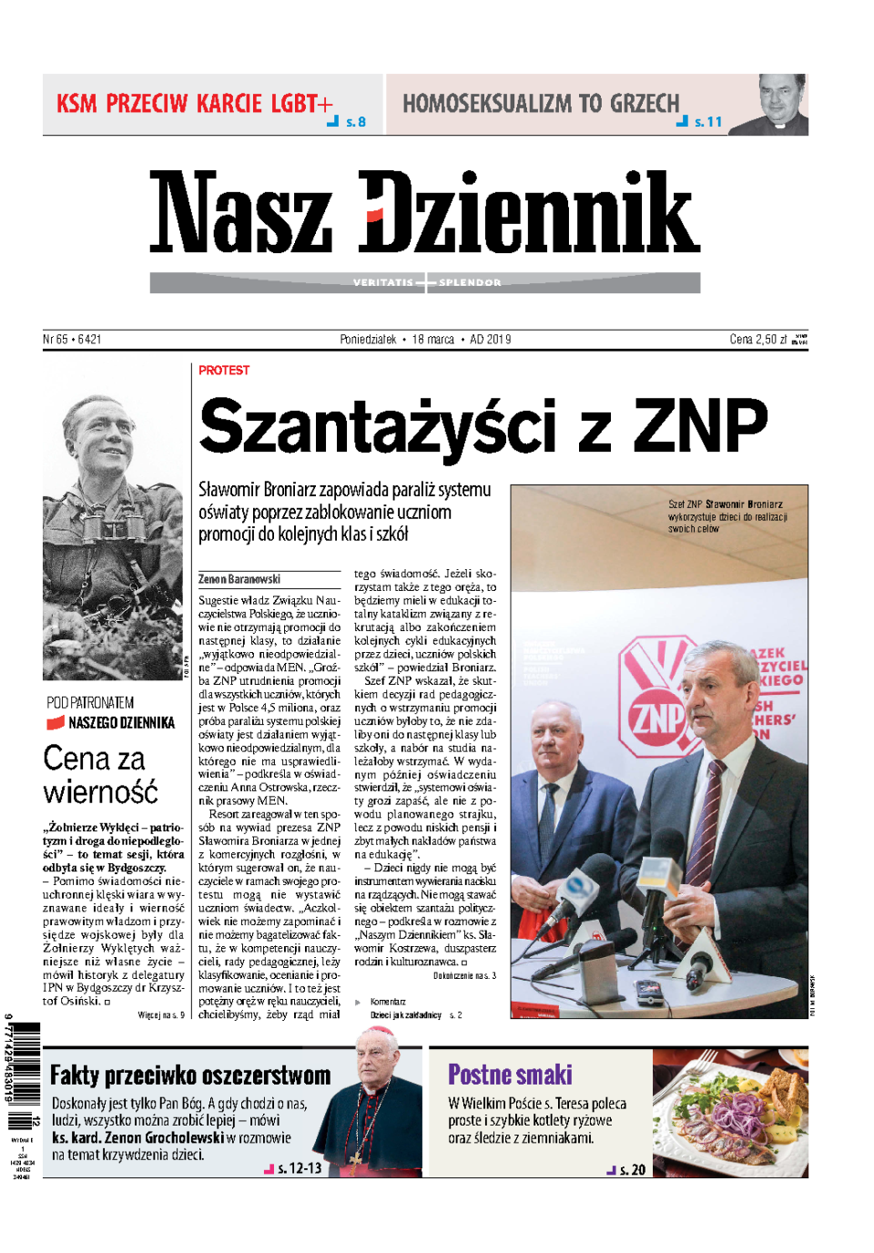 Nasz Dziennik z dnia 18.03.2019 wydanie PDF