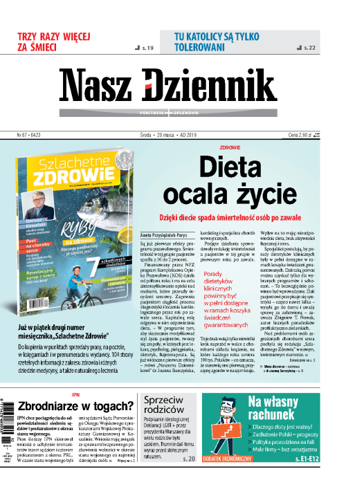 Nasz Dziennik z dnia 20.03.2019 wydanie PDF