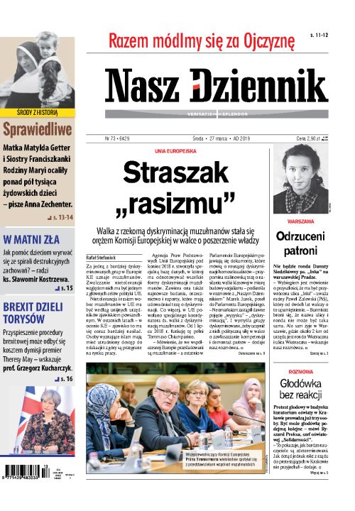 Nasz Dziennik z dnia 27.03.2019 wydanie PDF