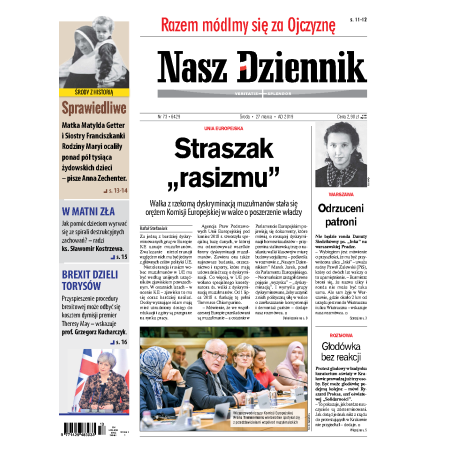 Nasz Dziennik z dnia 27.03.2019 wydanie PDF