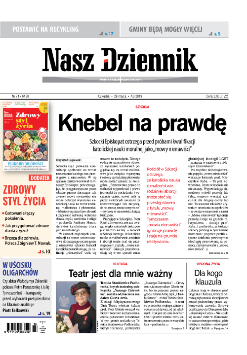 Nasz Dziennik z dnia 28.03.2019 wydanie PDF