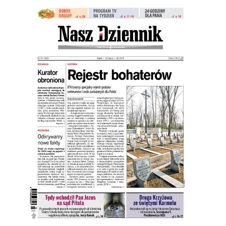 Nasz Dziennik z dnia 29.03.2019 wydanie PDF