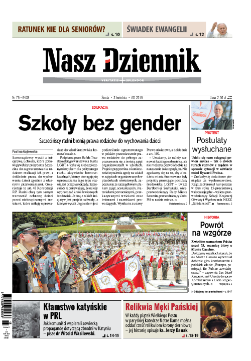 Nasz Dziennik z dnia 03.04.2019 wydanie PDF