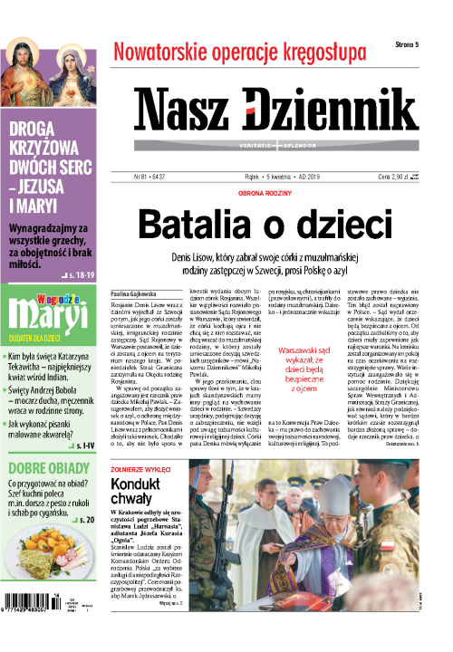 Nasz Dziennik z dnia 05.04.2019 wydanie PDF