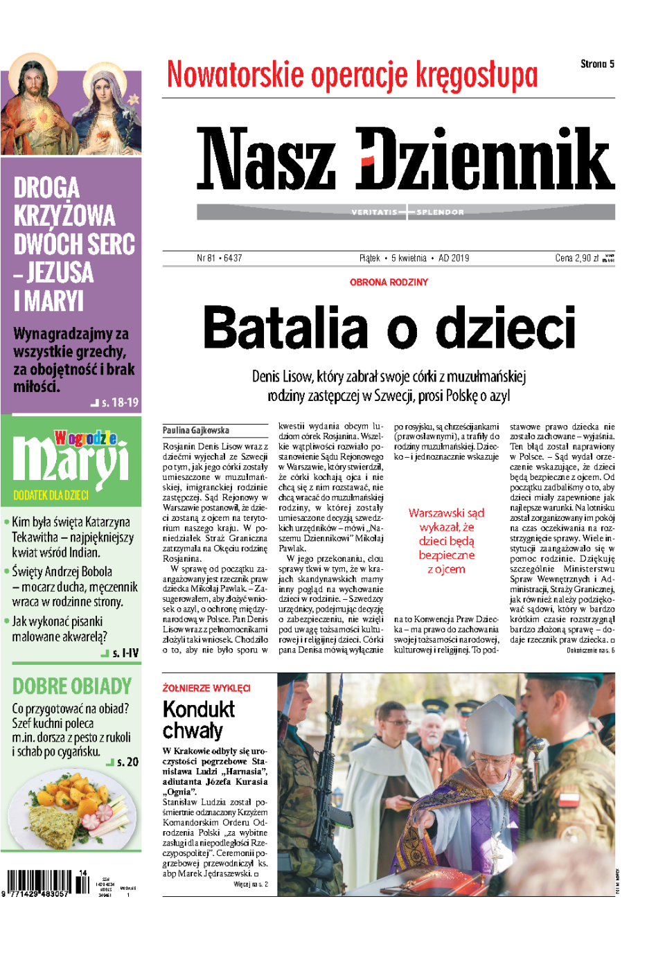 Nasz Dziennik z dnia 05.04.2019 wydanie PDF