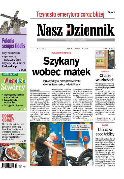 Nasz Dziennik z dnia 12.04.2019 wydanie PDF