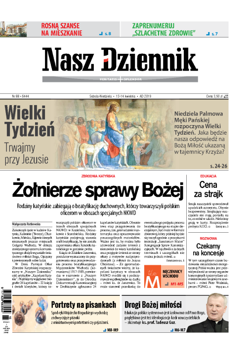 Nasz Dziennik z dnia 13.04.2019 wydanie PDF