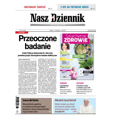 Nasz Dziennik z dnia 16.04.2019 wydanie PDF