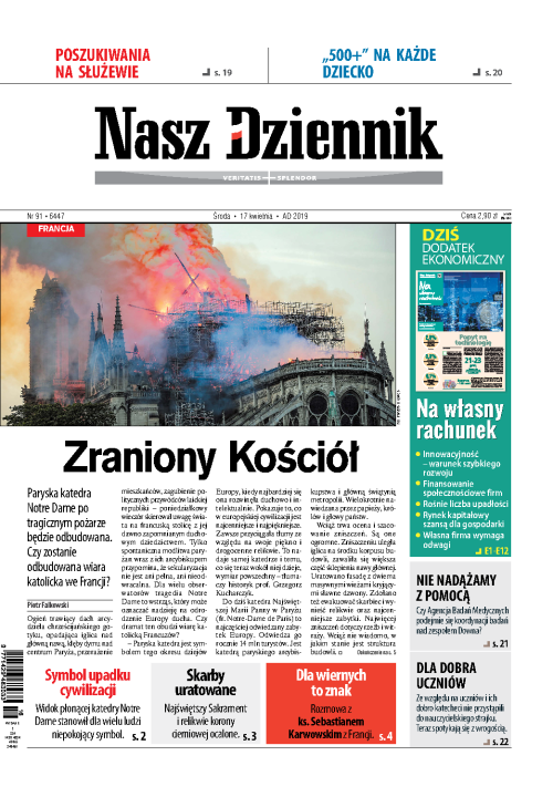 Nasz Dziennik z dnia 17.04.2019 wydanie PDF