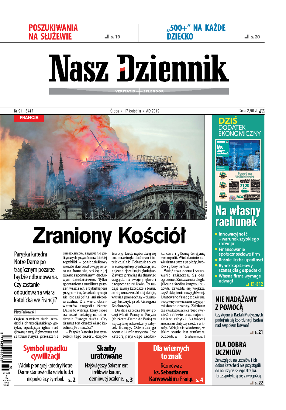 Nasz Dziennik z dnia 17.04.2019 wydanie PDF