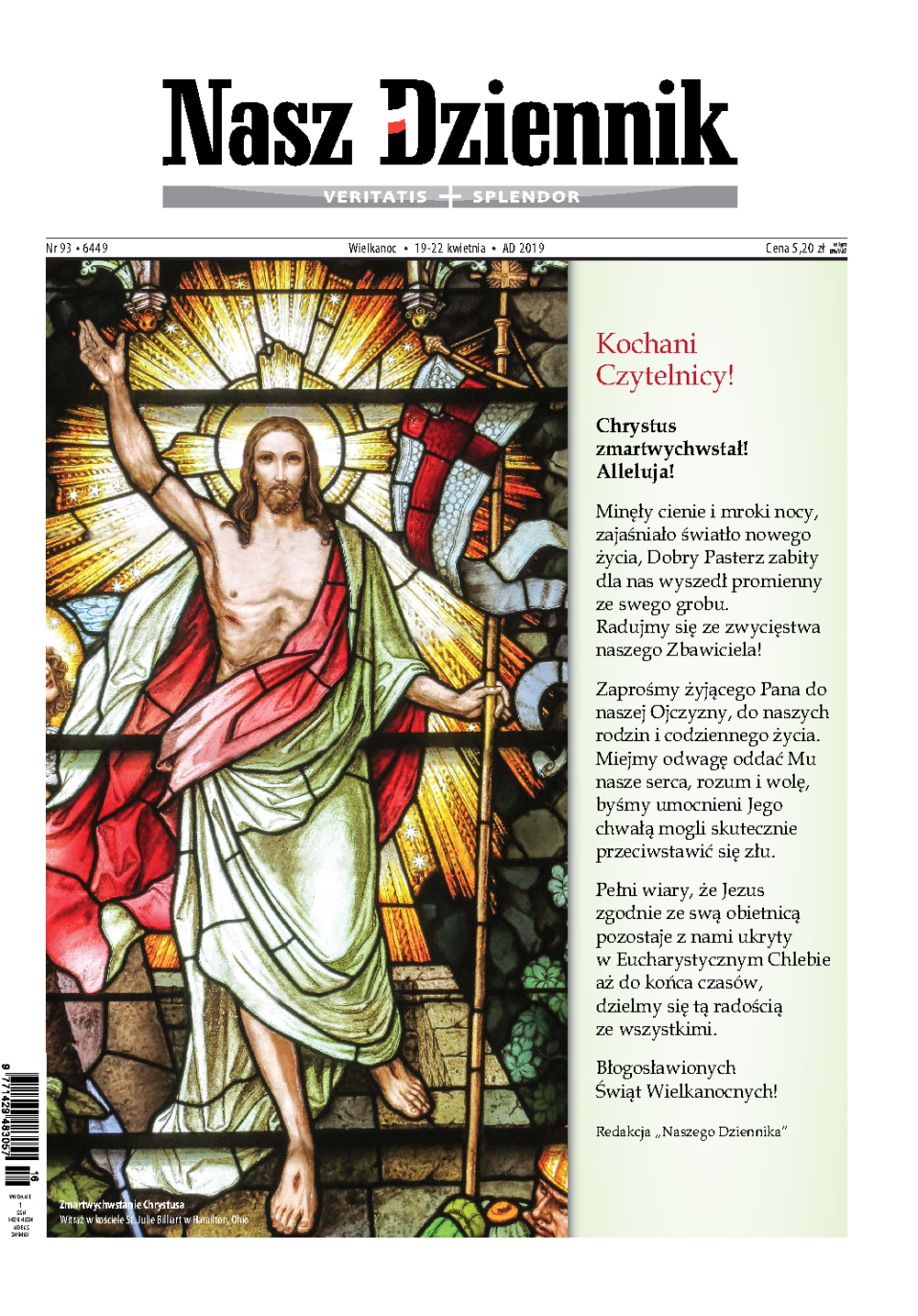 Nasz Dziennik z dnia 19.04.2019 wydanie PDF