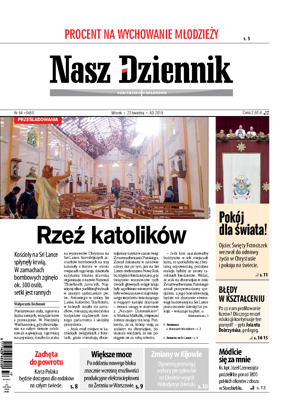 Nasz Dziennik z dnia 23.04.2019 wydanie PDF