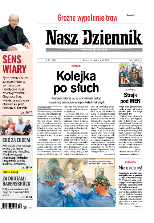 Nasz Dziennik z dnia 24.04.2019 wydanie PDF