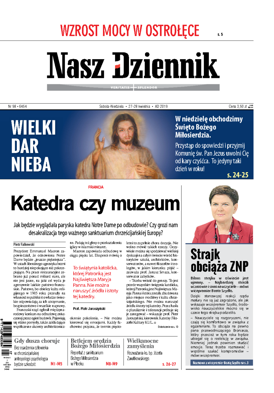 Nasz Dziennik z dnia 27.04.2019 wydanie PDF