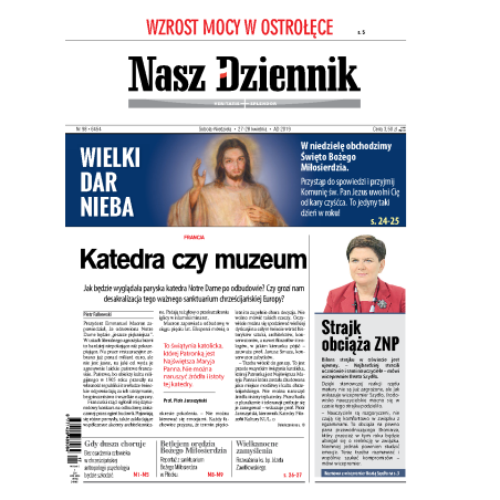 Nasz Dziennik z dnia 27.04.2019 wydanie PDF