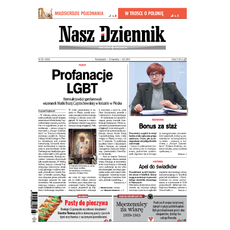 Nasz Dziennik z dnia 29.04.2019 wydanie PDF