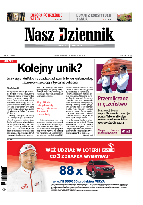 Nasz Dziennik z dnia 04.05.2019 wydanie PDF