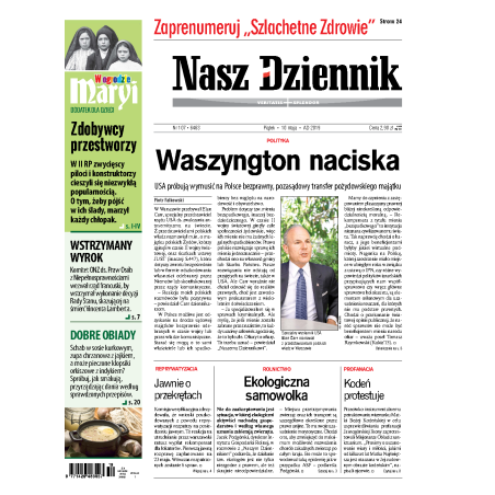 Nasz Dziennik z dnia 10.05.2019 wydanie PDF