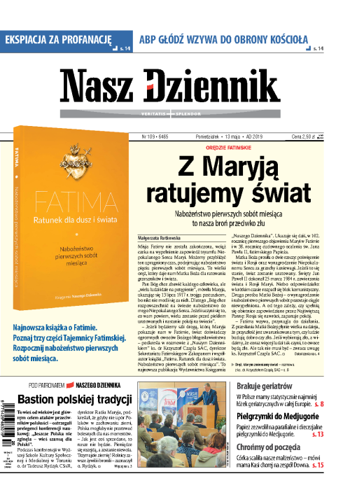 Nasz Dziennik z dnia 13.05.2019 wydanie PDF