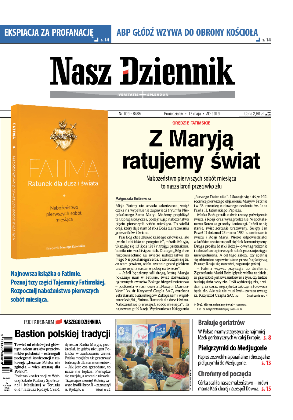 Nasz Dziennik z dnia 13.05.2019 wydanie PDF