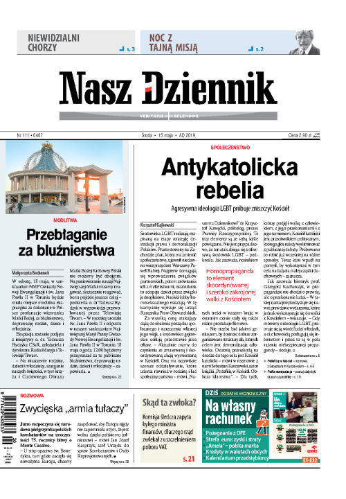 Nasz Dziennik z dnia 15.05.2019 wydanie PDF