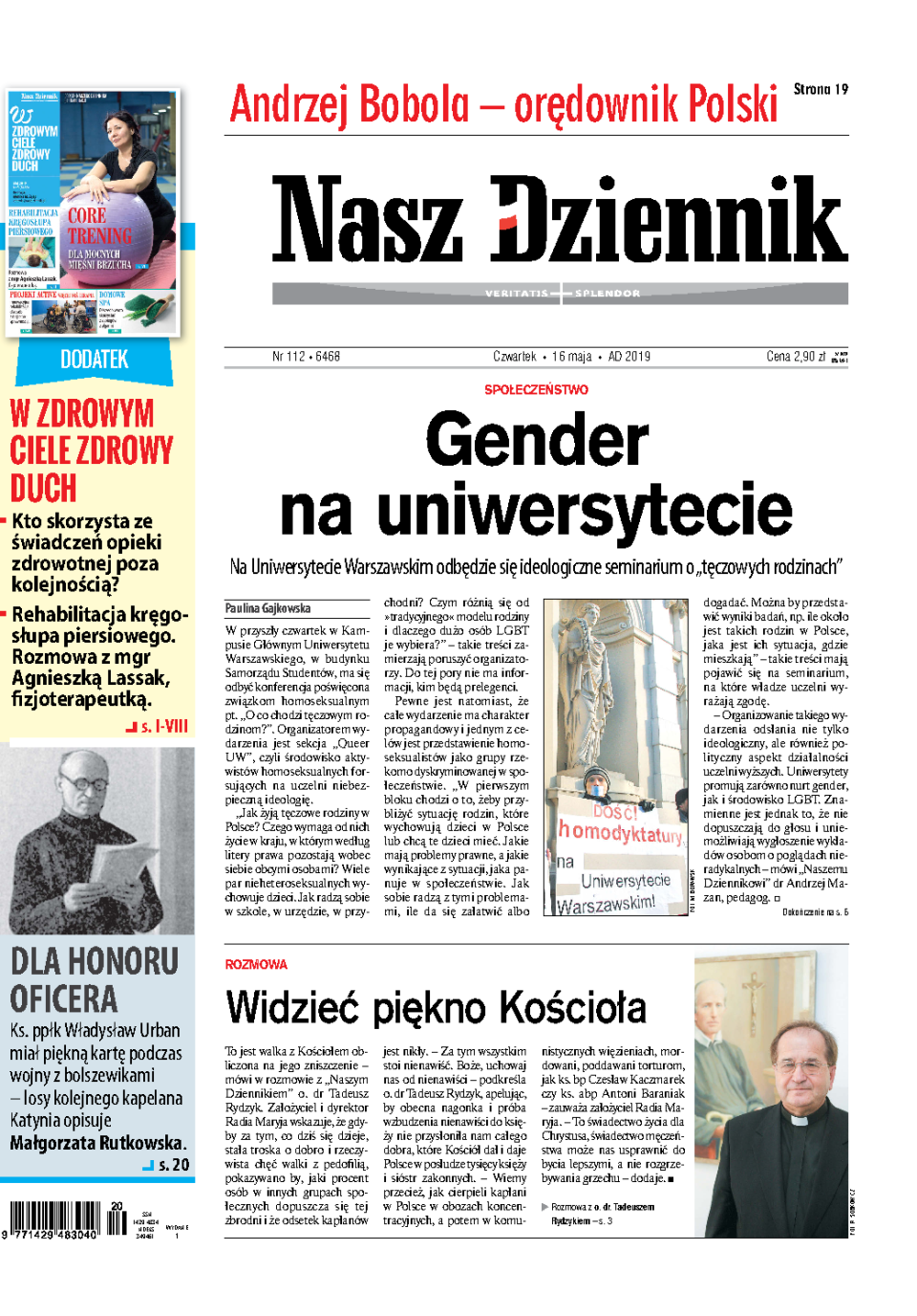 Nasz Dziennik z dnia 16.05.2019 wydanie PDF