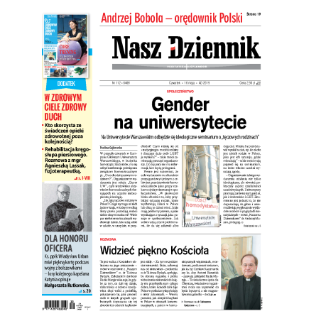 Nasz Dziennik z dnia 16.05.2019 wydanie PDF