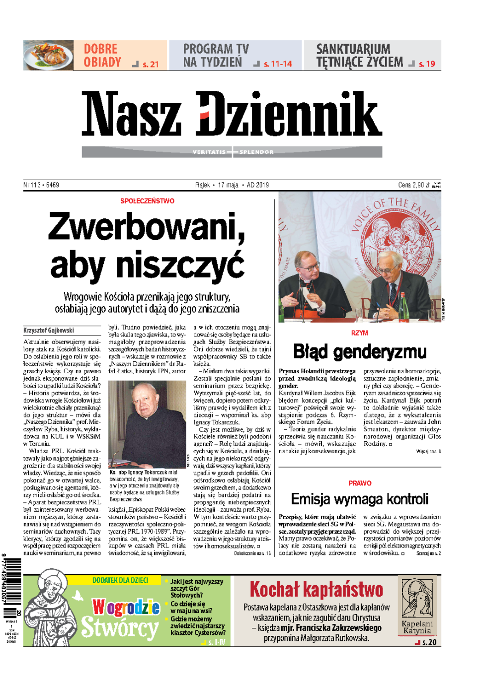 Nasz Dziennik z dnia 17.05.2019 wydanie PDF
