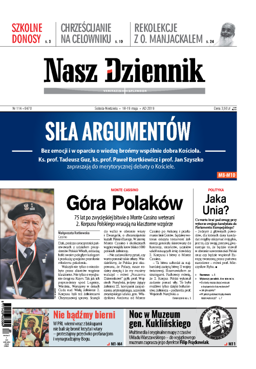 Nasz Dziennik z dnia 18.05.2019 wydanie PDF
