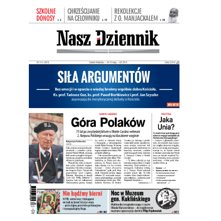 Nasz Dziennik z dnia 18.05.2019 wydanie PDF