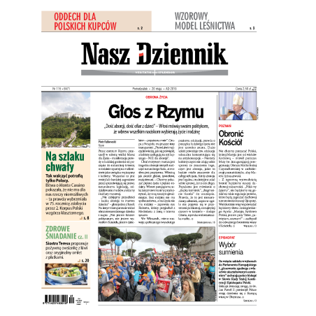 Nasz Dziennik z dnia 20.05.2019 wydanie PDF