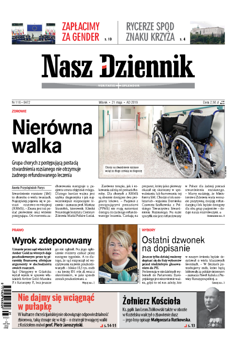 Nasz Dziennik z dnia 21.05.2019 wydanie PDF